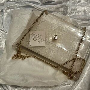 Kendra Scott Gold and Clear Women's Bag Stadium Bag